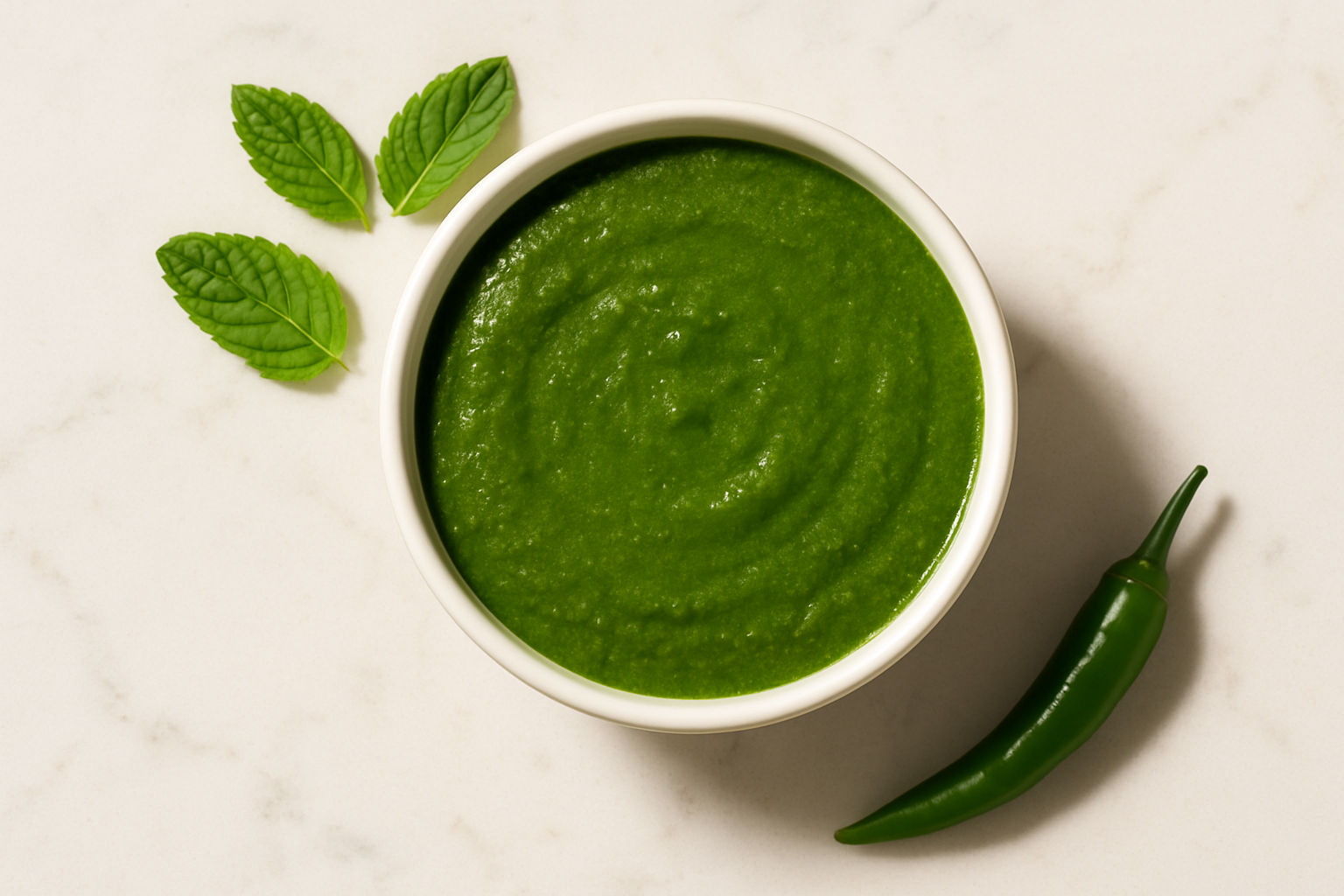 Authentic Indian Mint Chutney (Hari Chutney) Recipe