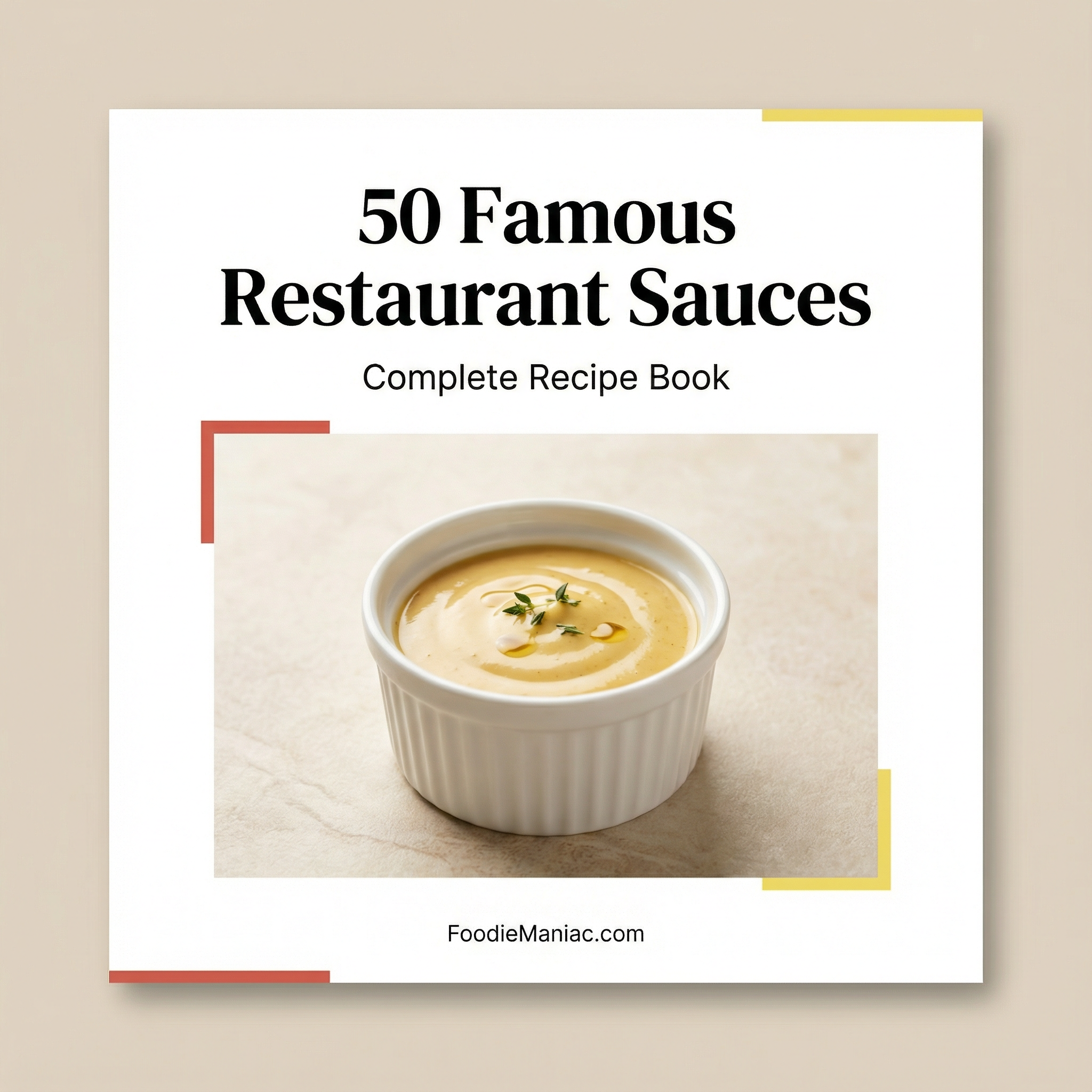 50 Famous Restaurant Sauces Recipe Book